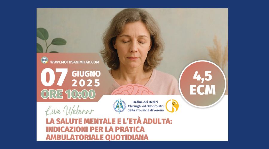 Clicca per accedere all'articolo Fad Asincrona- " LA SALUTE MENTALE E L'ETA' ADULTA: INDICAZIONI PER LA PRATICA AMBULATORIALE QUOTIDIANA"