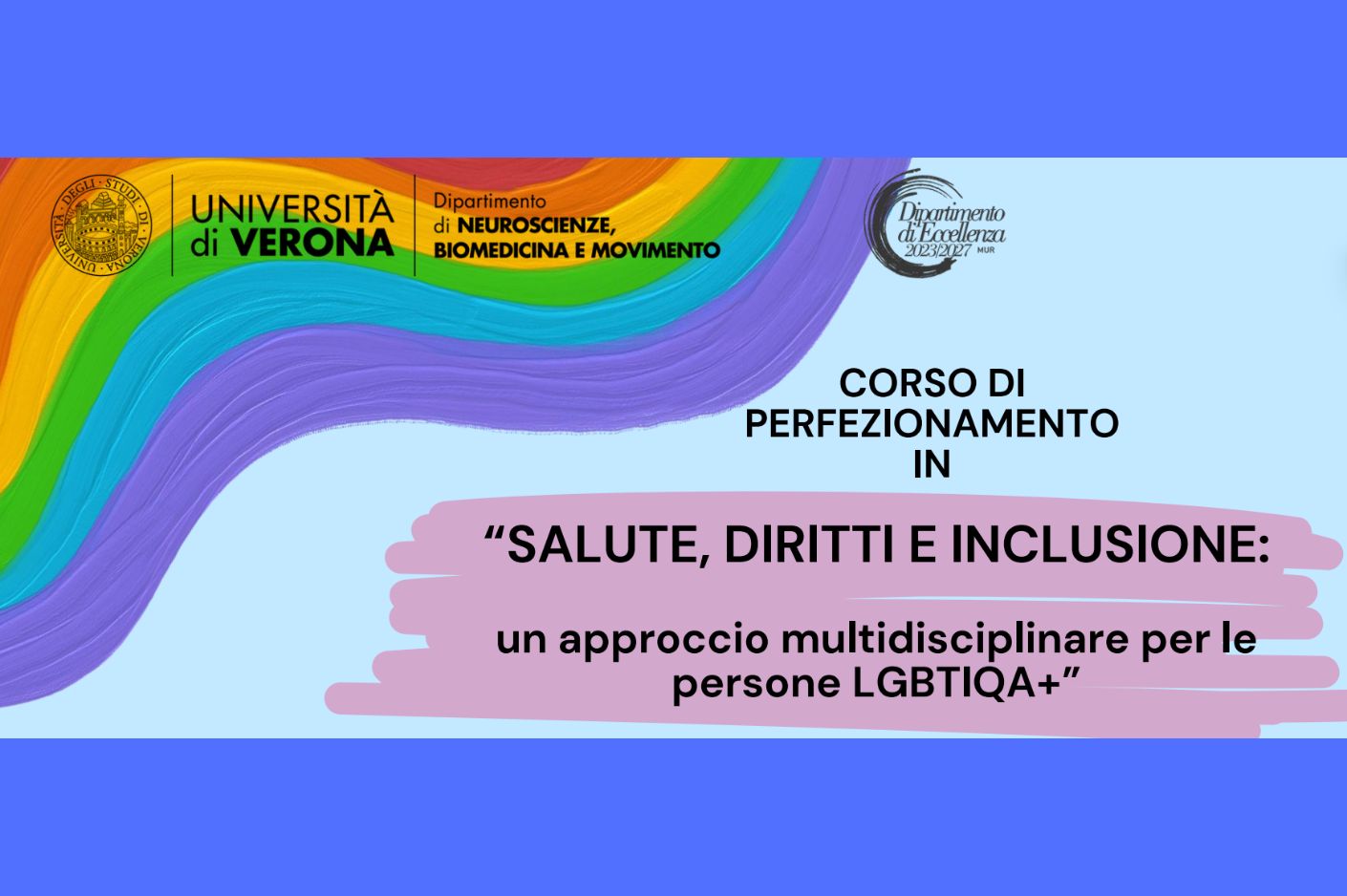 Clicca per accedere all'articolo Corso Perfezionamento Salute LGBTI UNIVR
