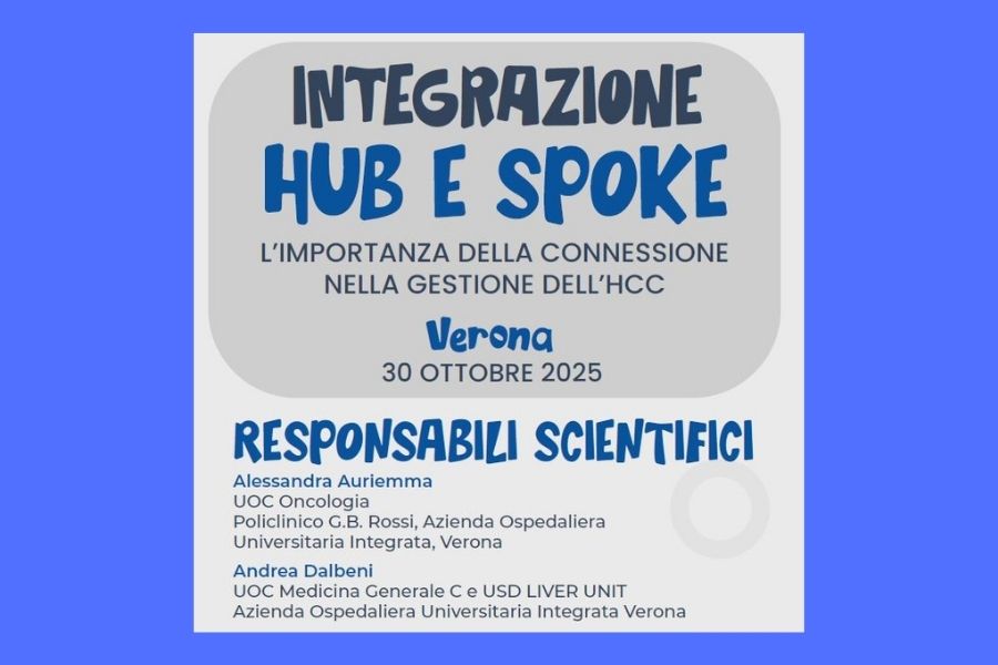 Clicca per accedere all'articolo INTEGRAZIONE HUB E SPOKE l'importanza della connessione nella gestione dell'hcc- 30 Ottobre 2025 ore 13.30-Hotel Crown Plaza Verona 